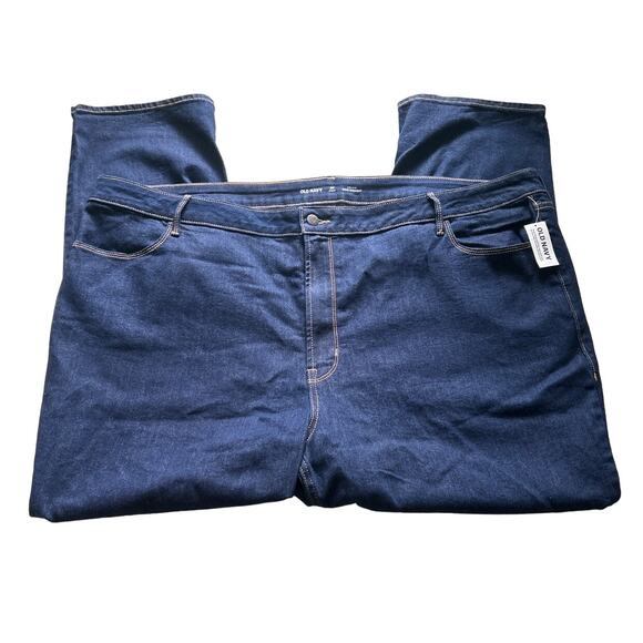 Old Navy Womens Blue Denim High Rise Wow Straight Short Jeans  28 - Picture 2 of 4